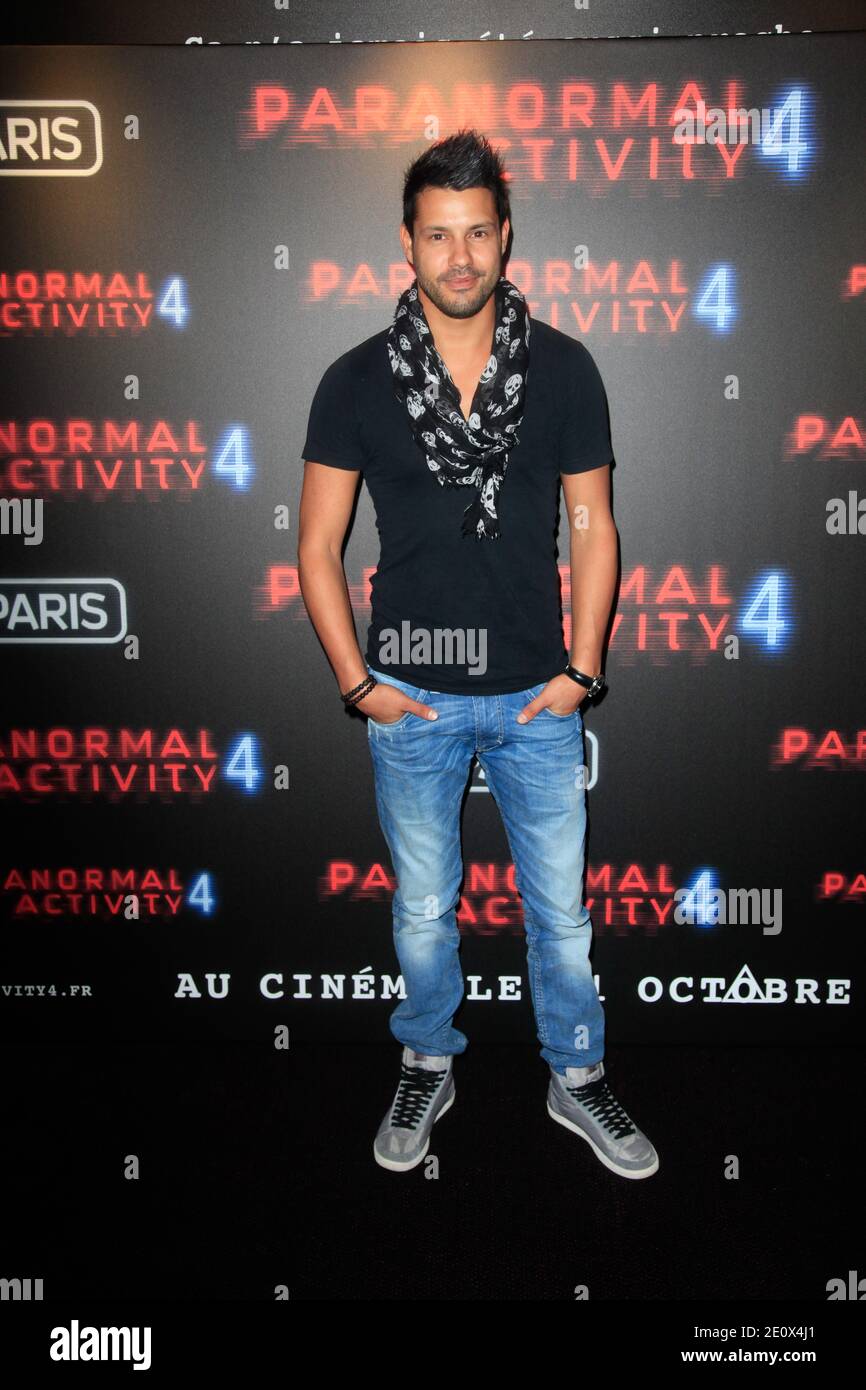 Nicolas Suret bei der Premiere von 'Paranormal Activity 4', die am 19. Oktober 2012 im Kino UGC Bercy in Paris, Frankreich, stattfand. Foto von ABACAPRESS.COM Stockfoto