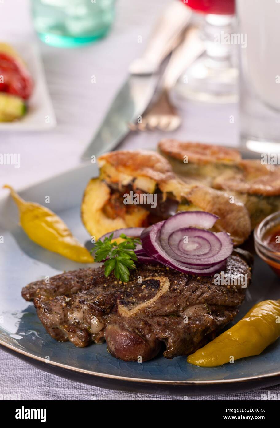 Lammfleisch Stockfoto
