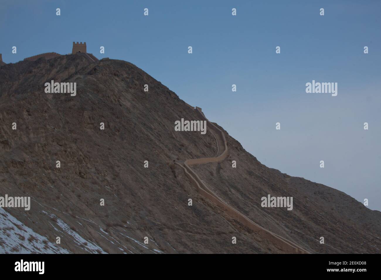JiaYu Pass, großer Mauerabschnitt aus der Ming-Dynastie Stockfoto