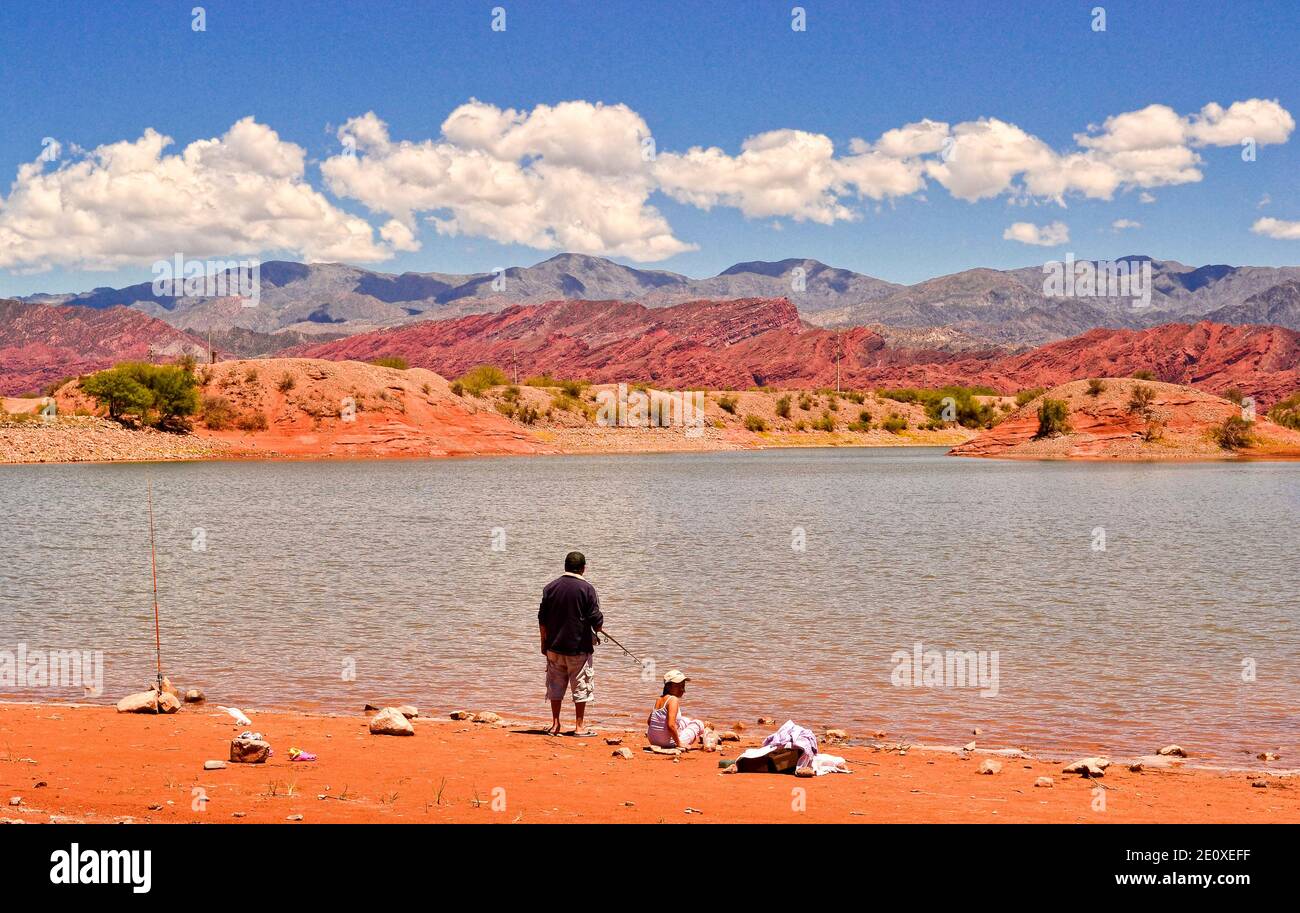 See in der Provinz La Rioja, Argentinien Stockfoto