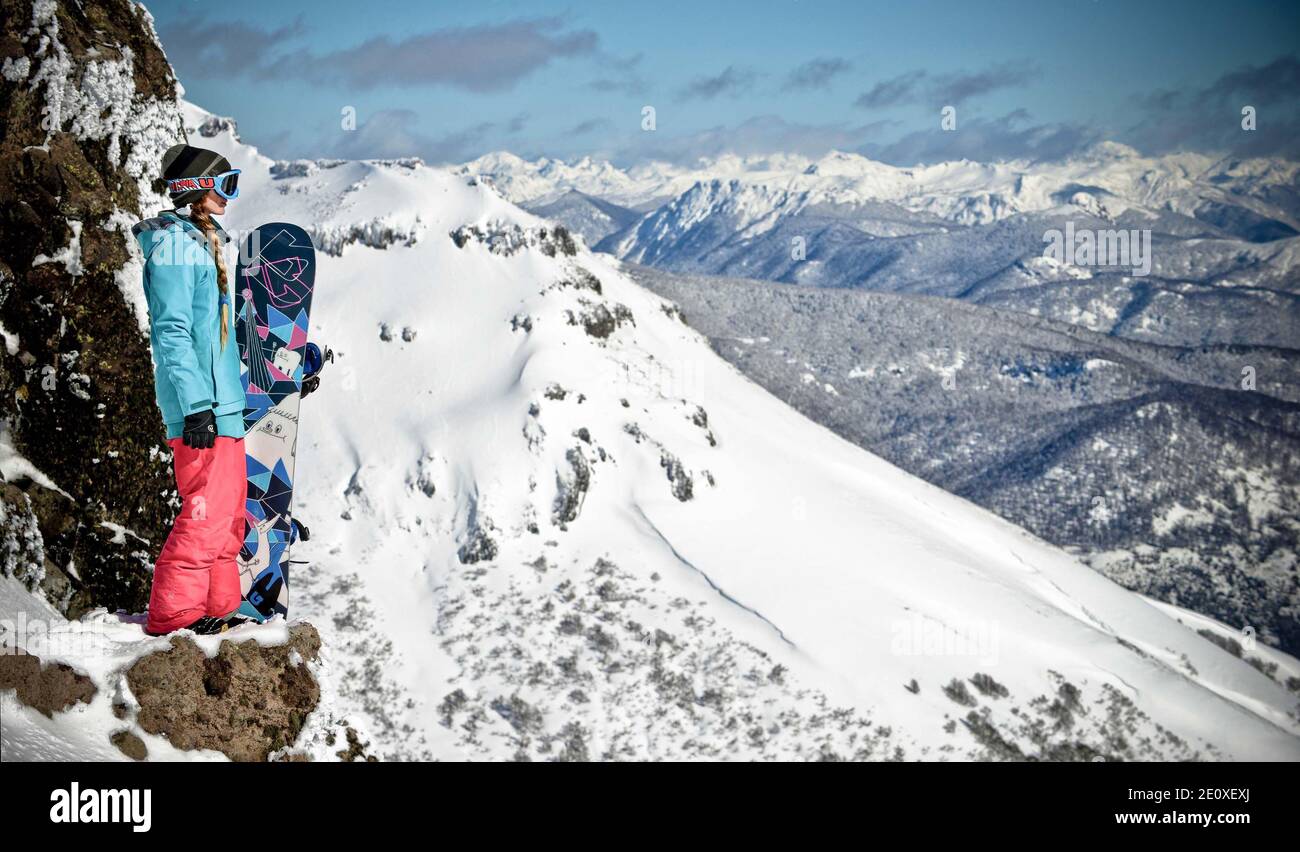 Caviahue International Ski Centre, Neuquén, Argentinien Stockfoto