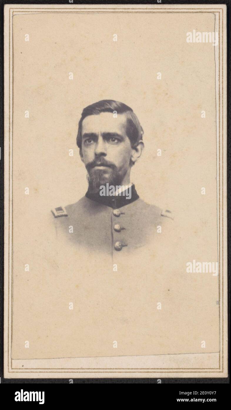 Lieutenant Colonel John B. Johnson von Co.E, 11 Pennsylvania Infanterie Regiment, 3. Reguläre Armee Kavallerie Regiments, und 6. Der reguläre Armee Reiterregiment in Uniform Stockfoto