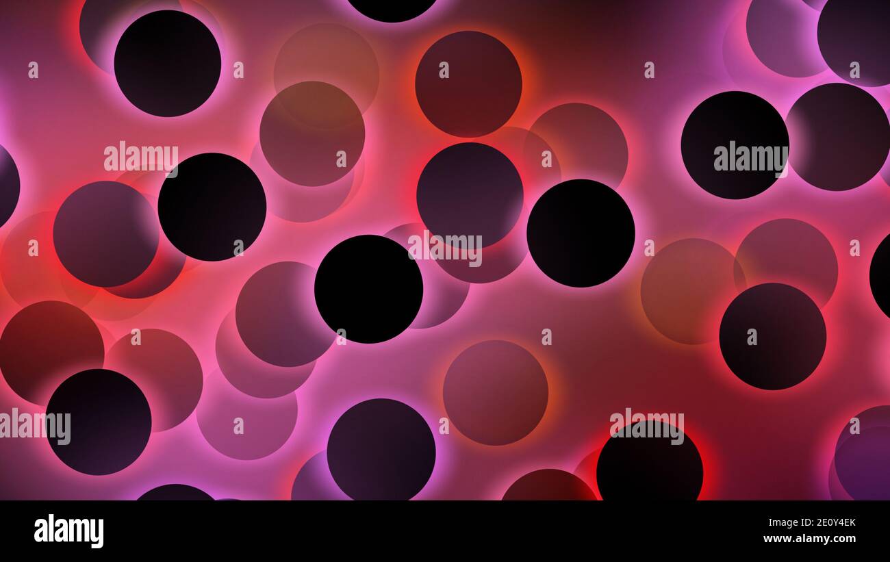 Abstrakte bunte Kreise mit beleuchtetem und leuchtendem Lichteffekt, abstrakter Hintergrund für Business, Technologie oder beliebige Präsentationsprojekte. Stockfoto