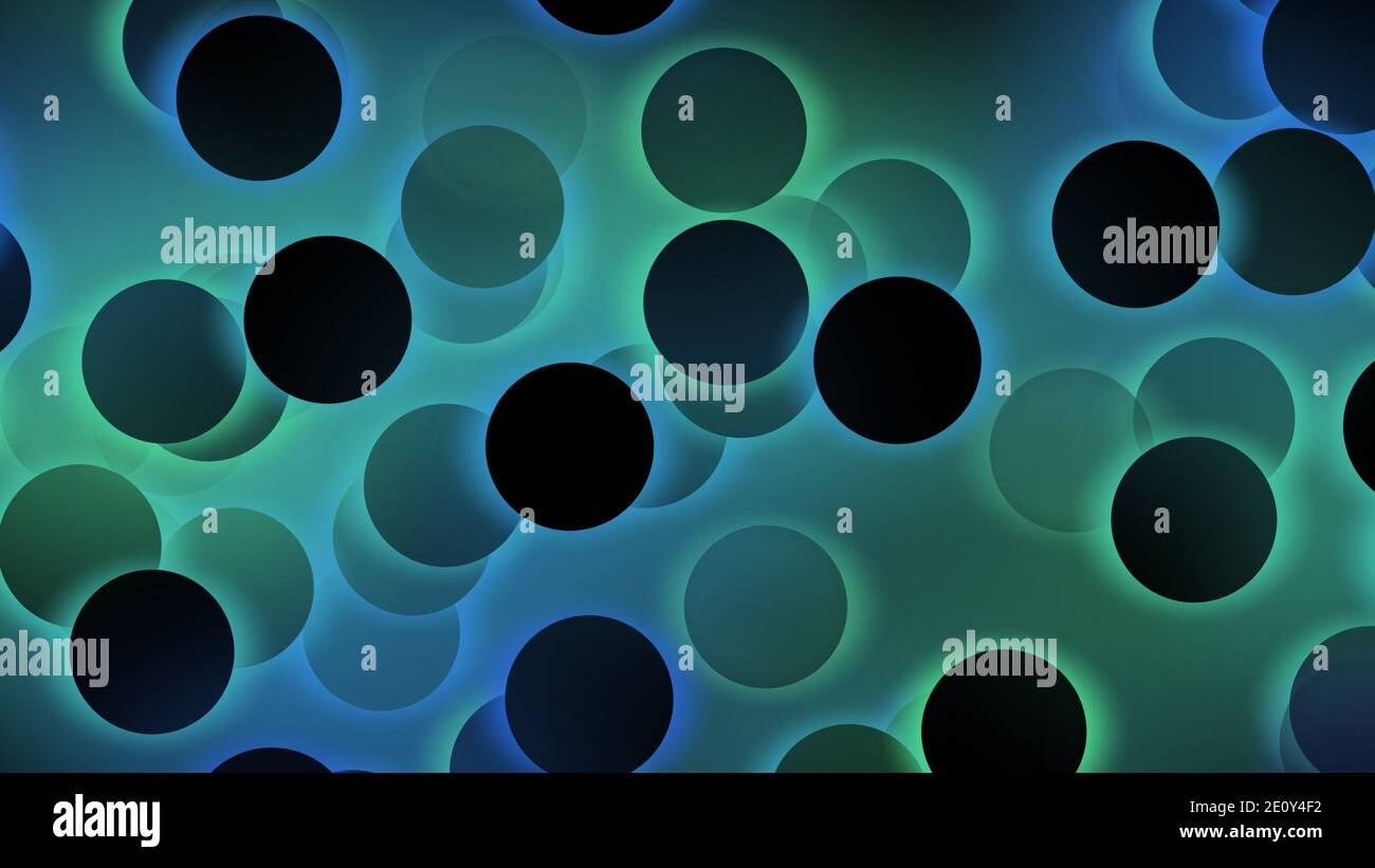Abstrakte bunte Kreise mit beleuchtetem und leuchtendem Lichteffekt, abstrakter Hintergrund für Business, Technologie oder beliebige Präsentationsprojekte. Stockfoto
