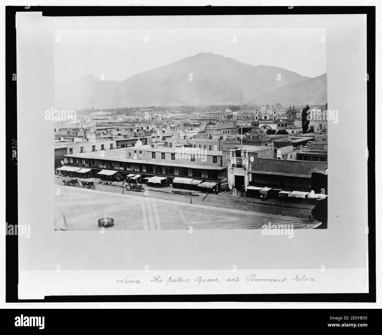 Lima. Der öffentliche Platz und Regierung Palace Stockfoto