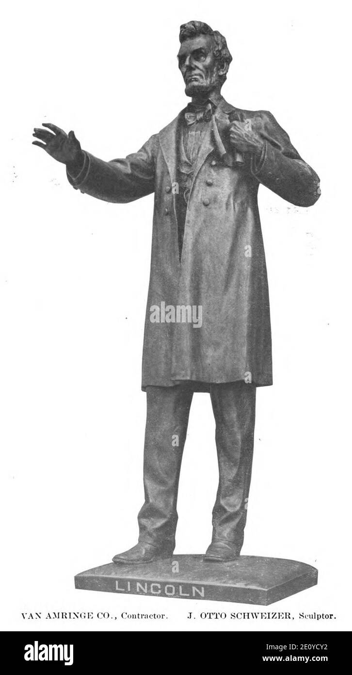 Lincoln von J. Otto Schweizer 1913 S. 66. Stockfoto