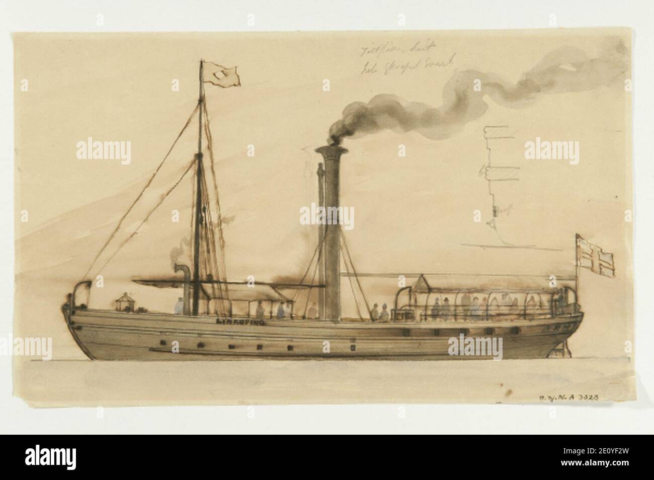 LINKÖPING ångfartyg, SB 511. Stockfoto