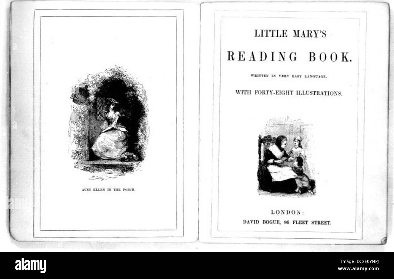 Little Marys Lesebuch von Miss Julia Corner. Stockfoto