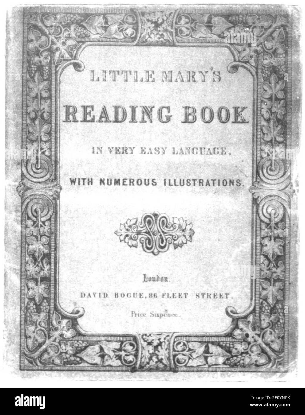 Little Marys Lesebuch von Miss Julia Corners Buch. Stockfoto