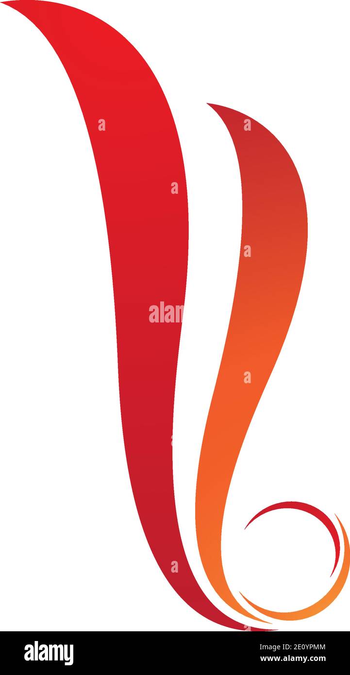 Feuer Flamme Logo Vorlage Vektor Icon Öl-, Gas- und Energiewirtschaft Logokonzept Stock Vektor