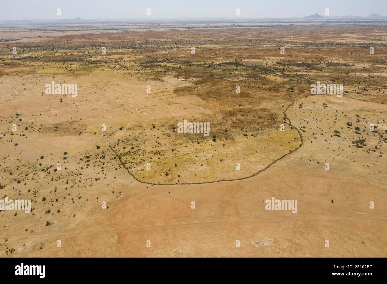 Antenne des Sahel, Tschad, Afrika Stockfoto