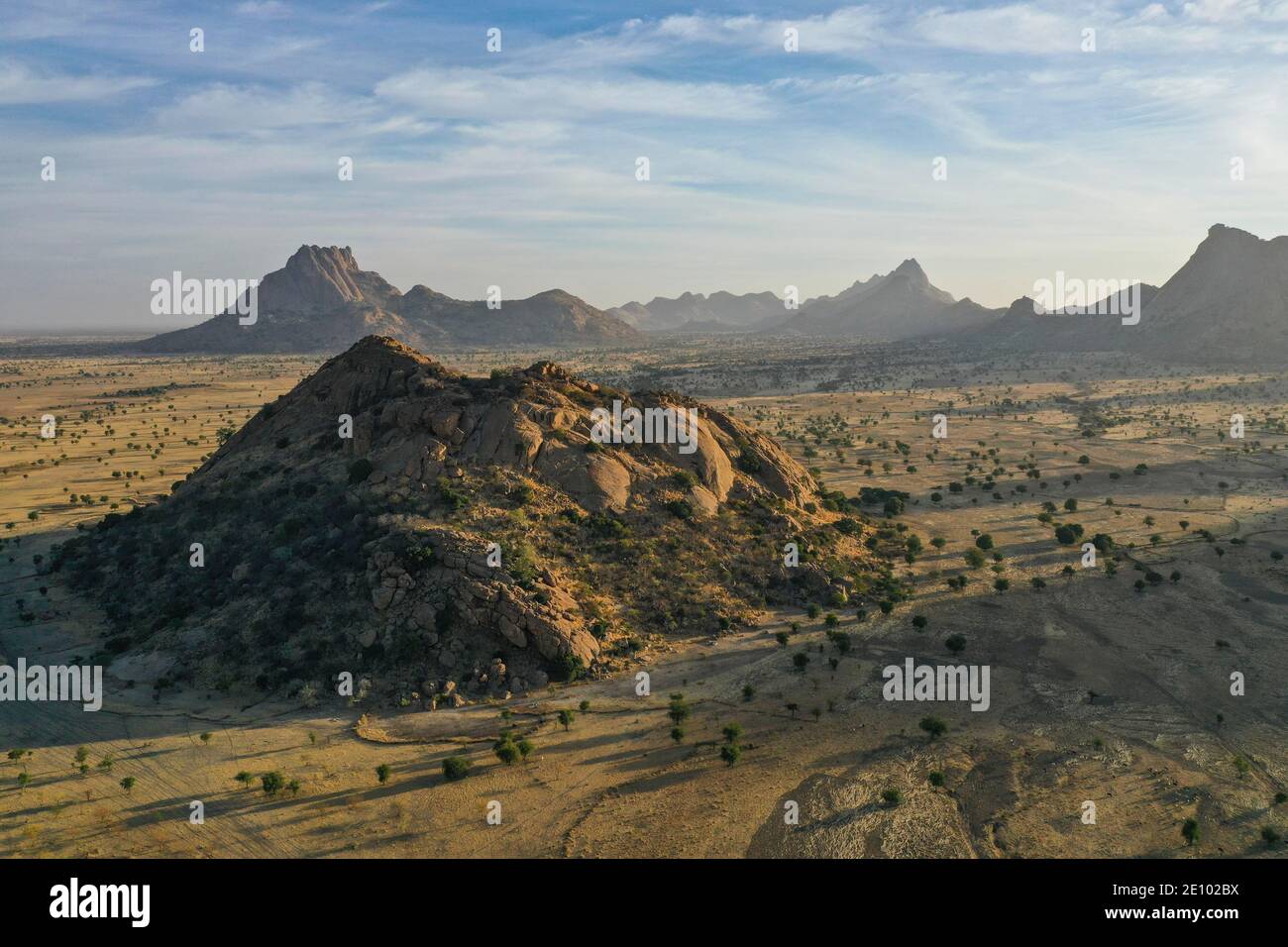 Antenne des Sahel, Tschad, Afrika Stockfoto