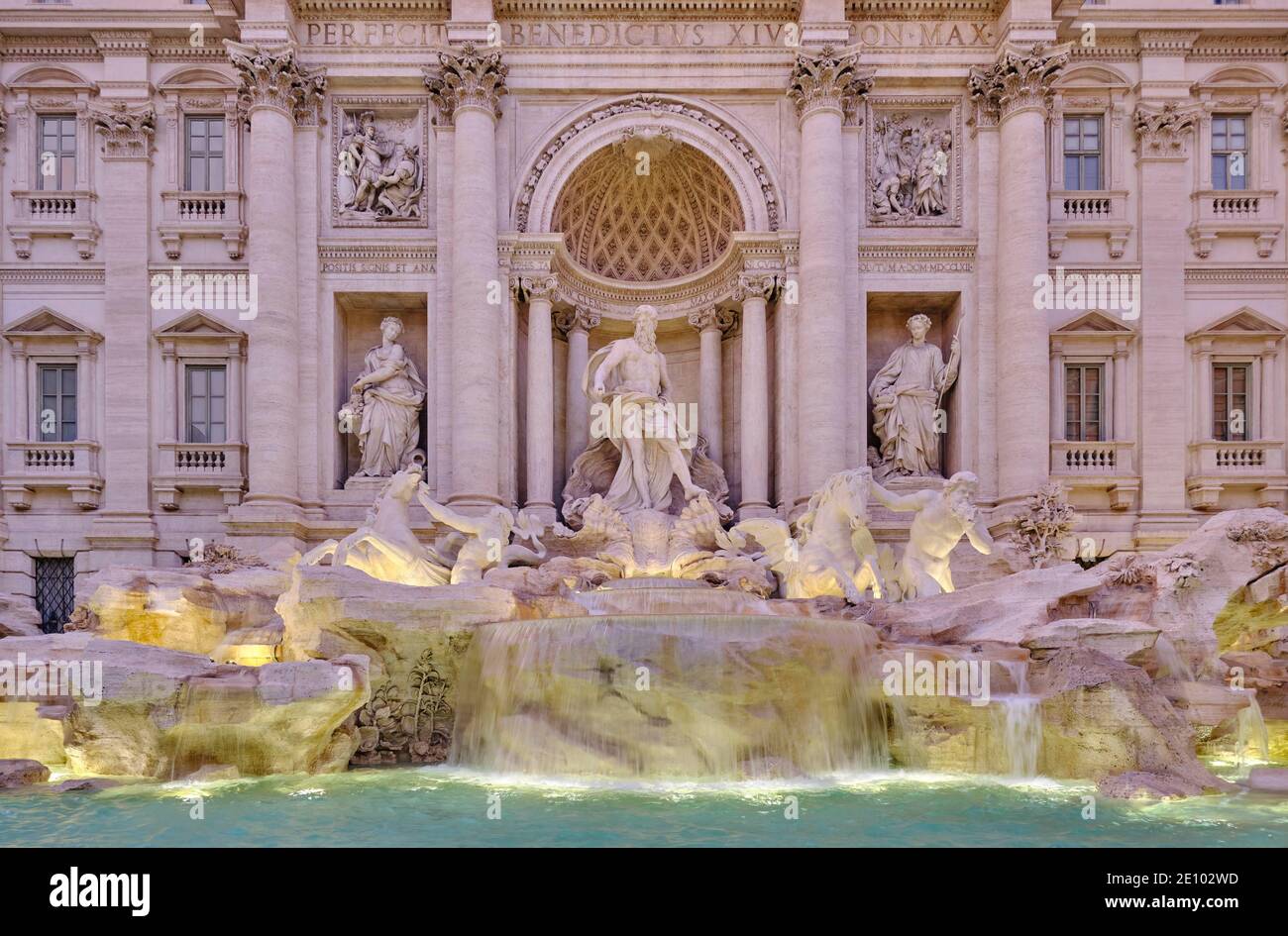 Trevi-Brunnen, Fontana di Trevi, Rom, Italien, Europa Stockfoto