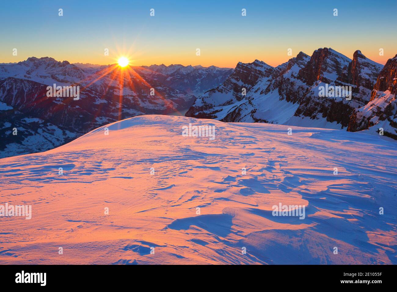 Churfirsten, Schweiz, Europa Stockfoto