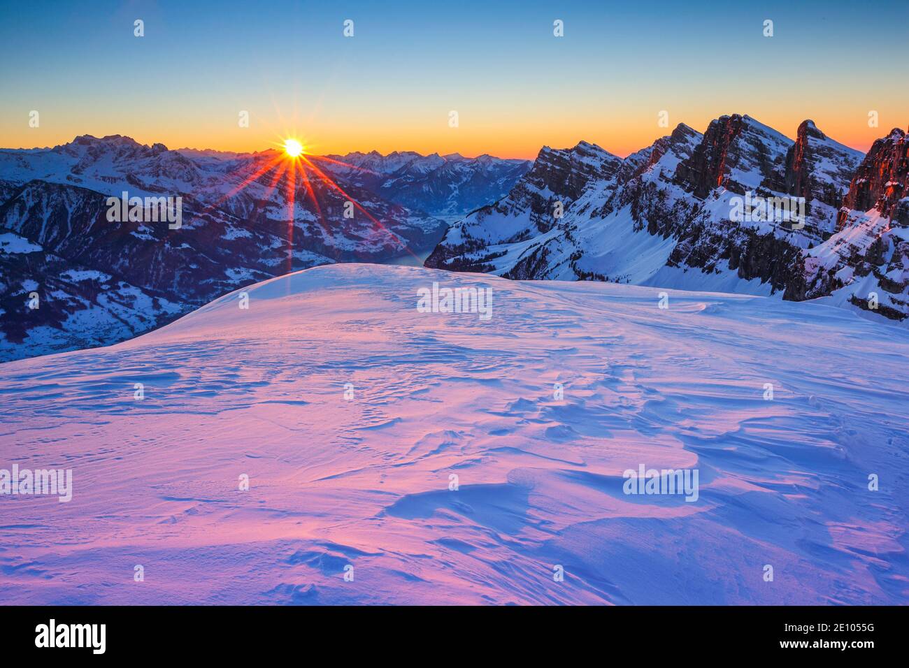 Churfirsten, Schweiz, Europa Stockfoto