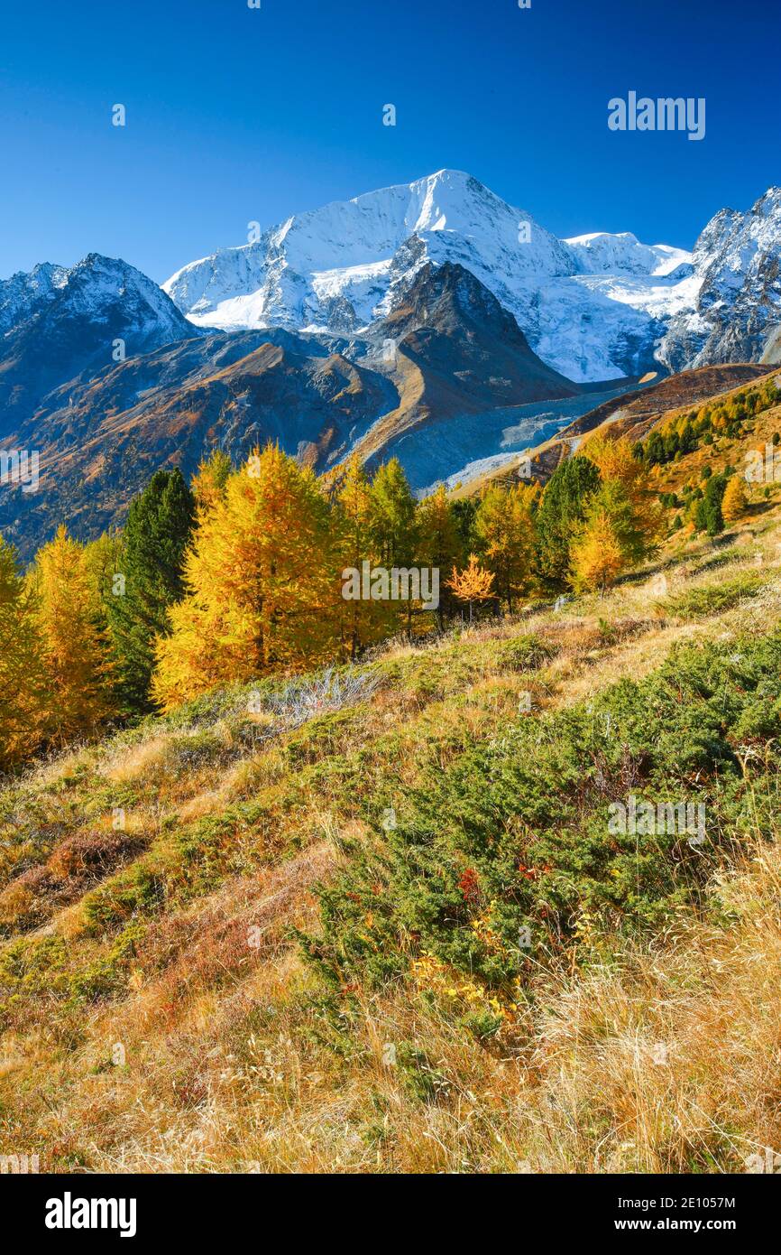 Pigne d'Arolla, Arolla Valley, Wallis Schweiz Stockfoto