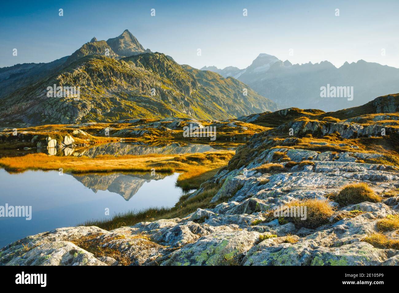 Gärstenhörner, 3189 m, Galenstock, 3586 m, Schweiz, Europa Stockfoto