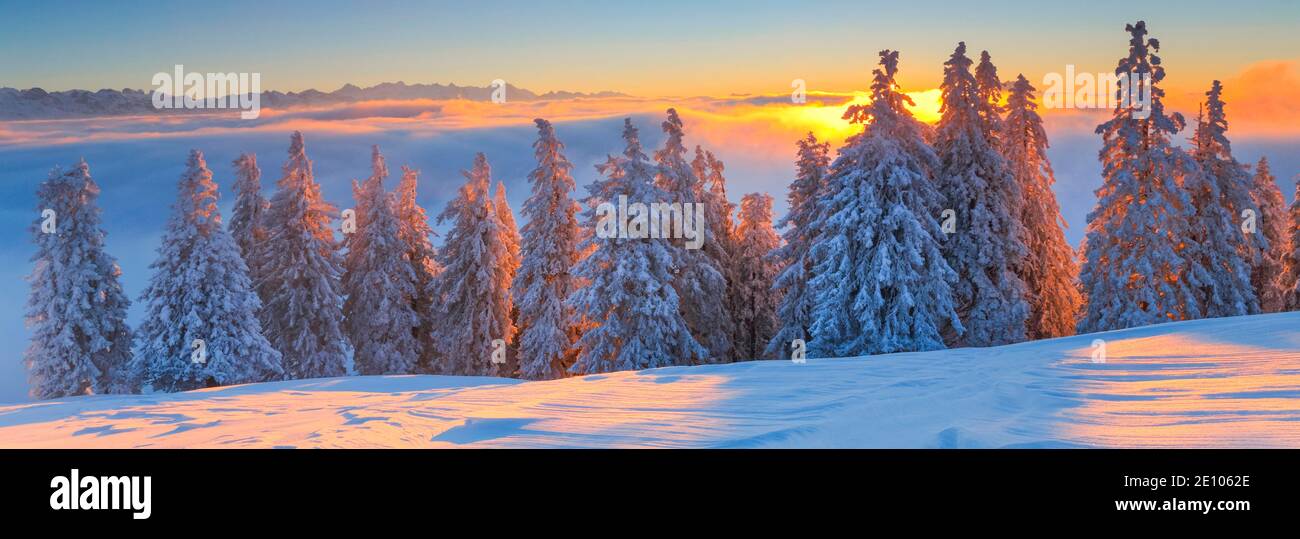 Berner Alpen und Pilatus, Schweiz, Europa Stockfoto