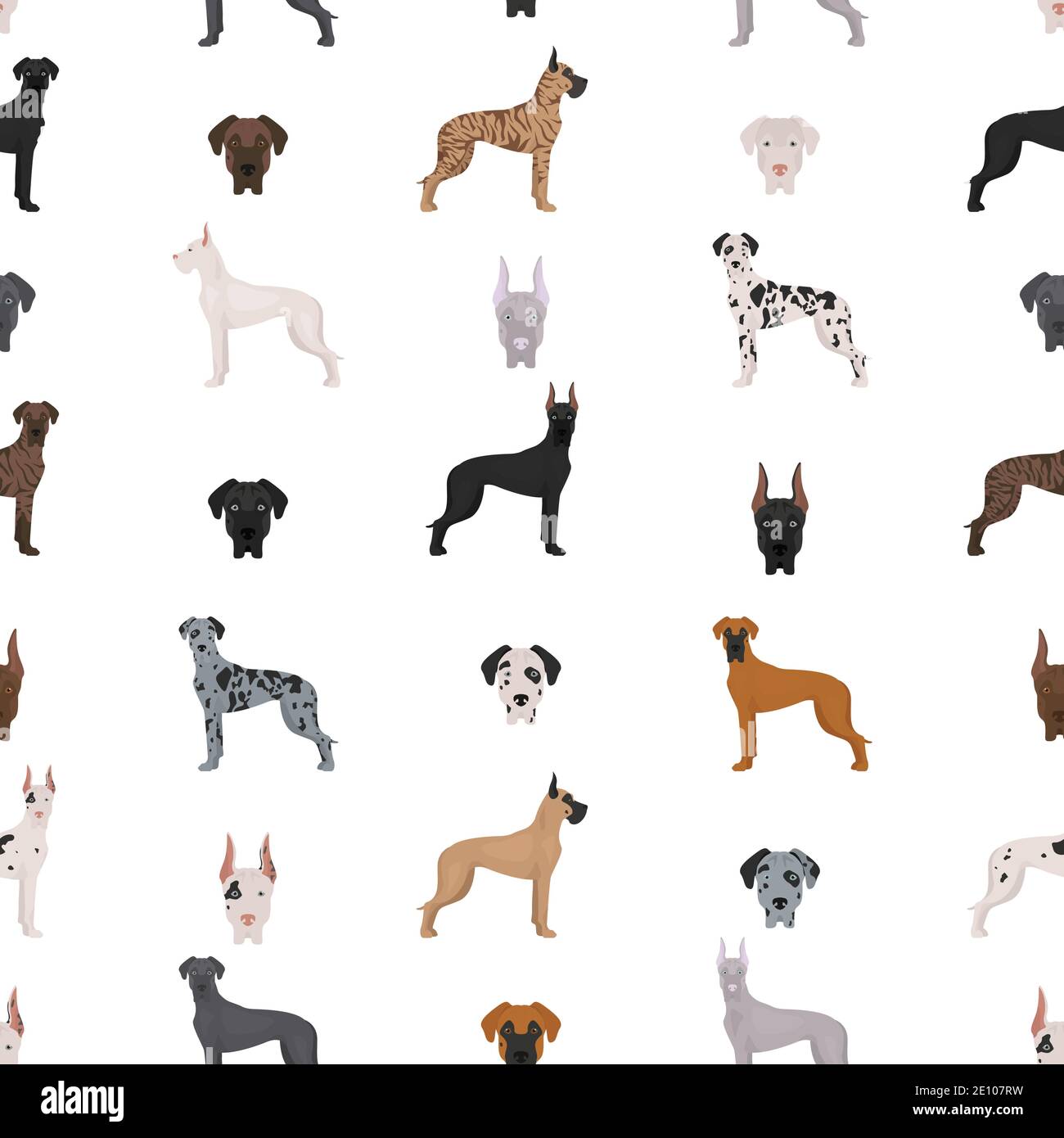 Tolles, nahtloses Muster. Verschiedene Farbvarianten des Mantelfarbsets. Vektorgrafiken Stock Vektor