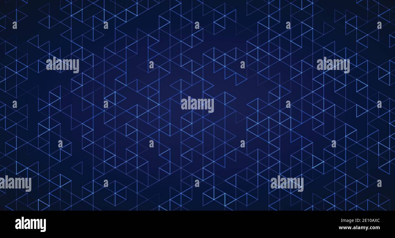 Abstrakte Technologie blau sechseckige Kunstwerk Muster Stil Vorlage. Überlappendes Design mit geometrischen Elementen dekorativen Hintergrund. Illustration Stock Vektor