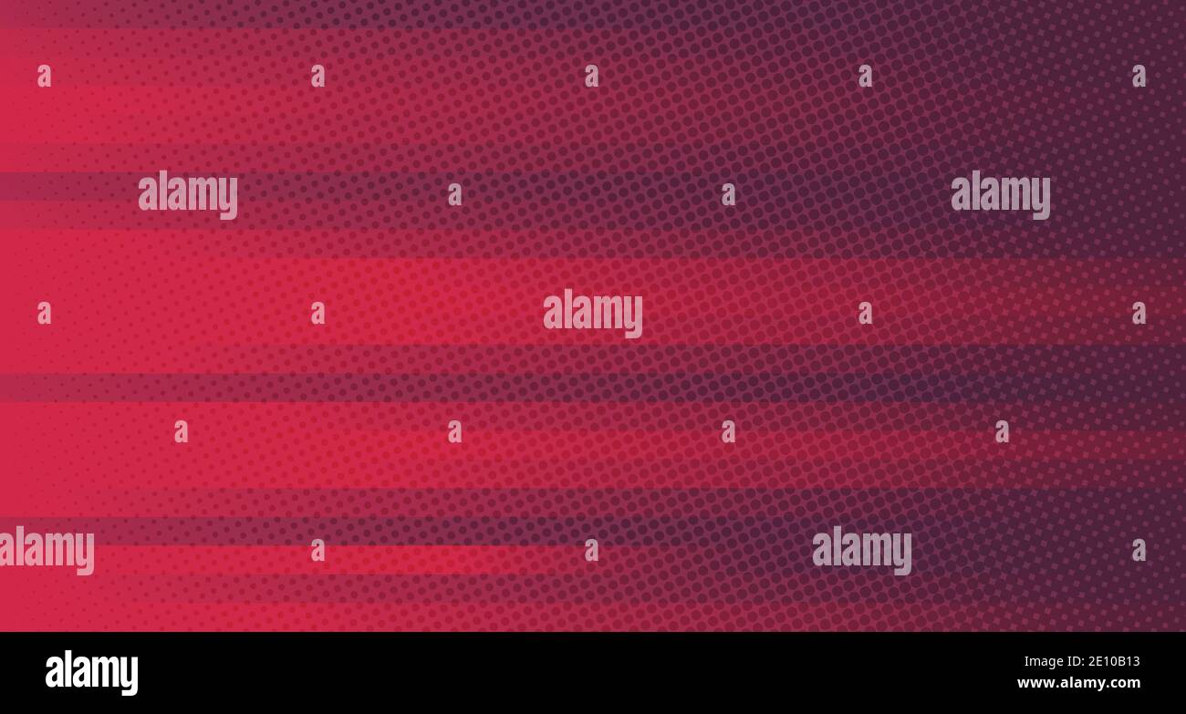 Abstrakte Farbverlauf rot und lila Linien Muster Vorlage Design. Dekorieren mit geometrischen Kreis Halbton Element eine Seite der futuristischen Hintergrund. i Stock Vektor