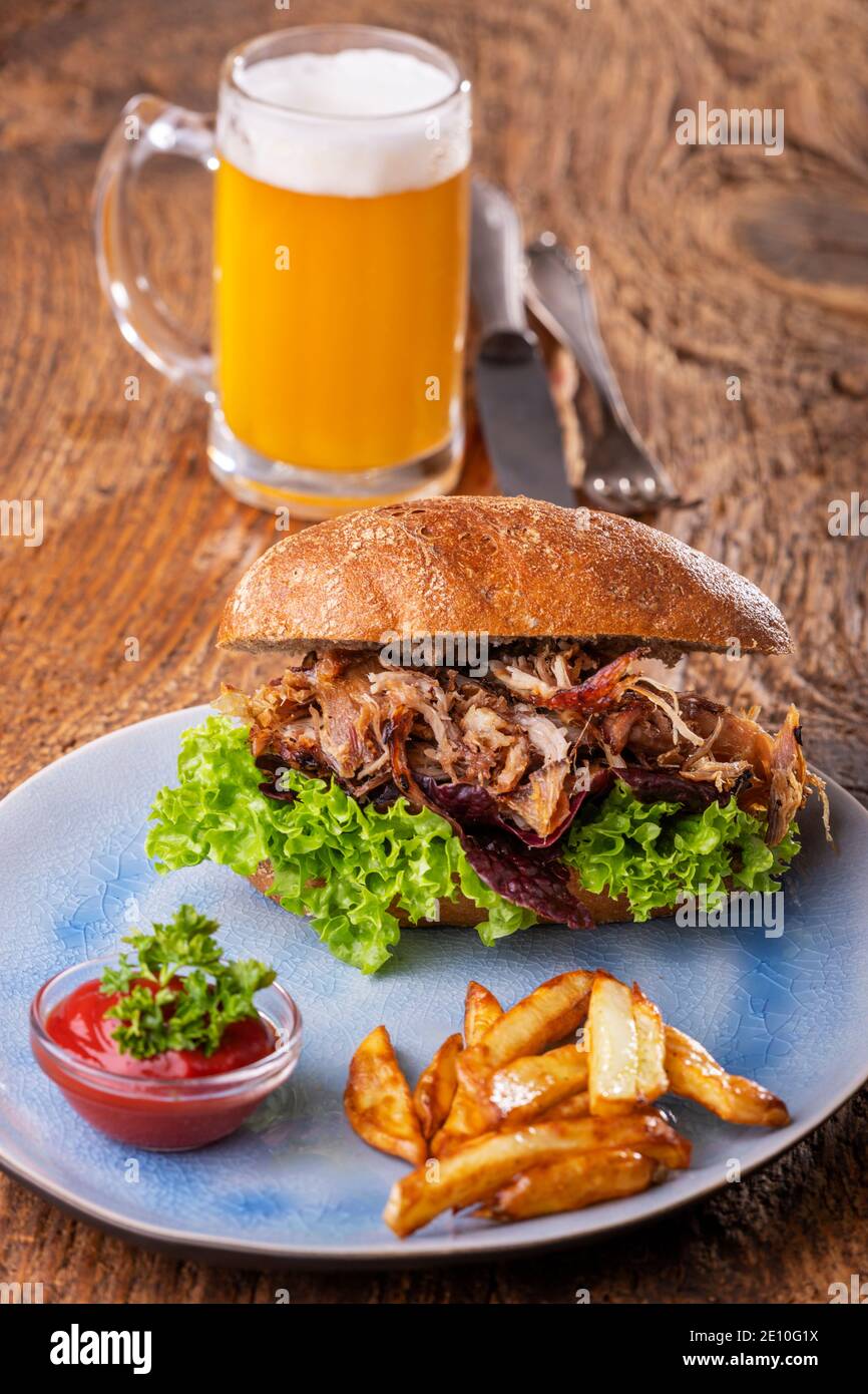 Pulled Pork Stockfoto