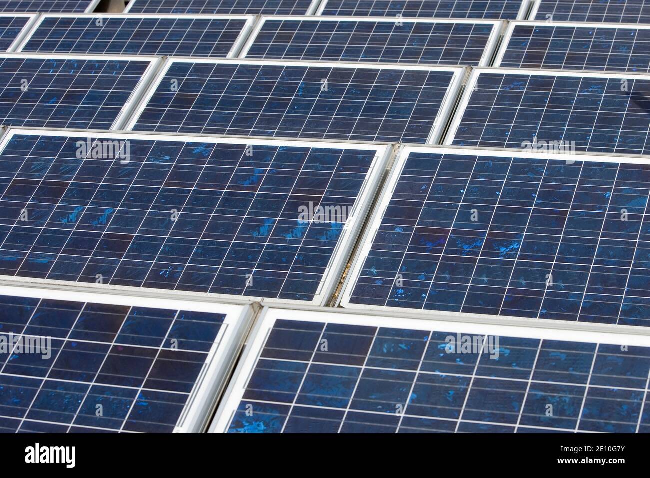 Photovoltaik-Paneele Stockfoto