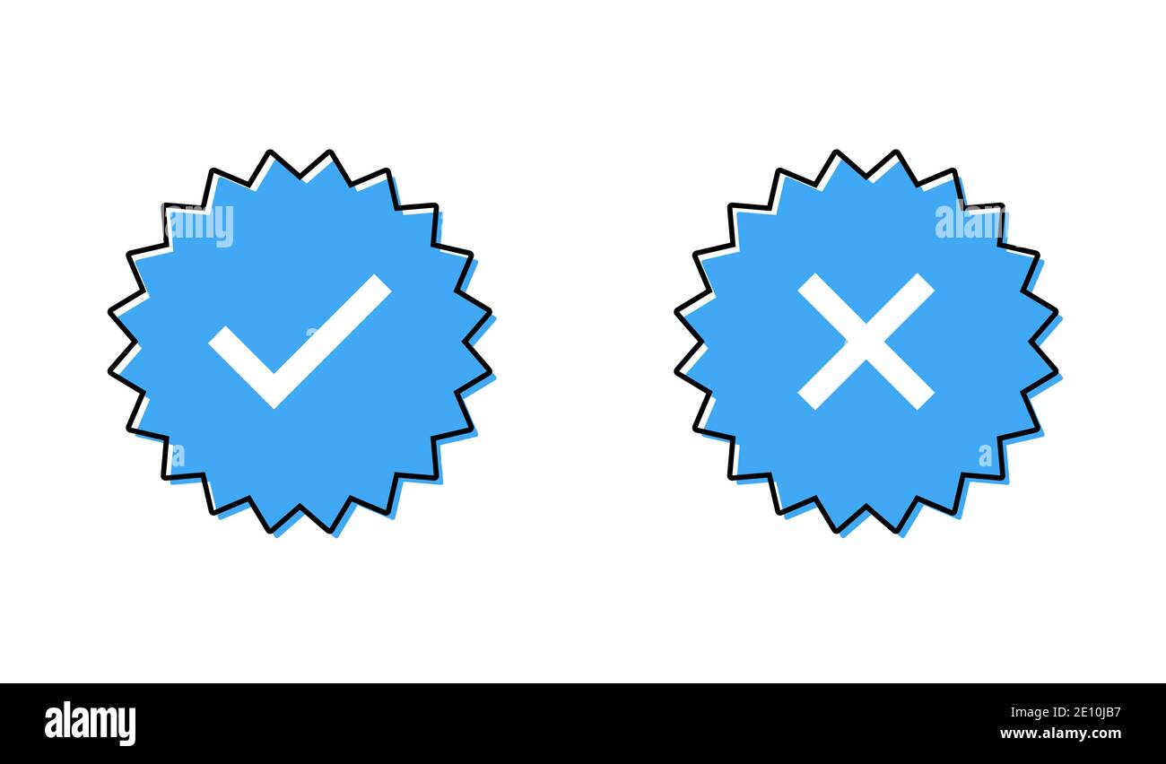 Garantierter Stempelsatz oder verifiziertes Abzeichen. Verifizierter Symbolstempel . Stock Vektor