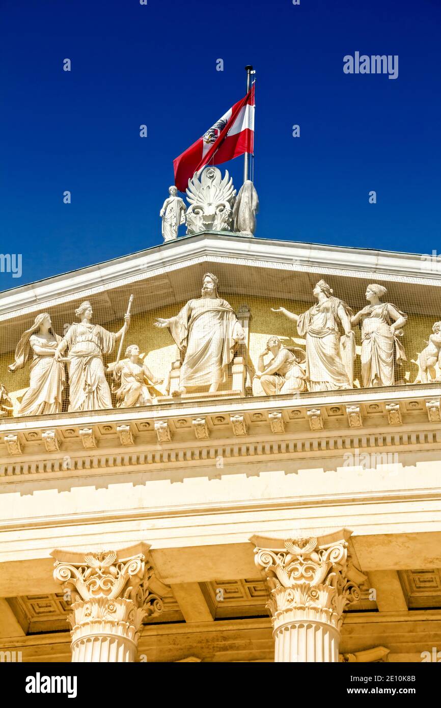 Nationalrat in Wien, Österreich Stockfoto