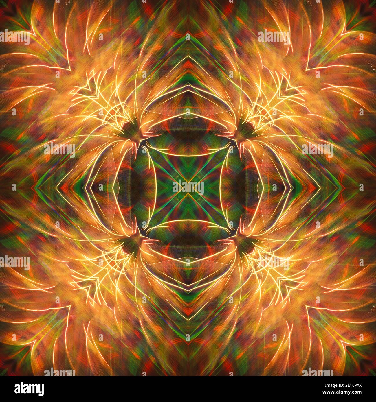 Kaleidoskop des Feuerwerks Stockfoto