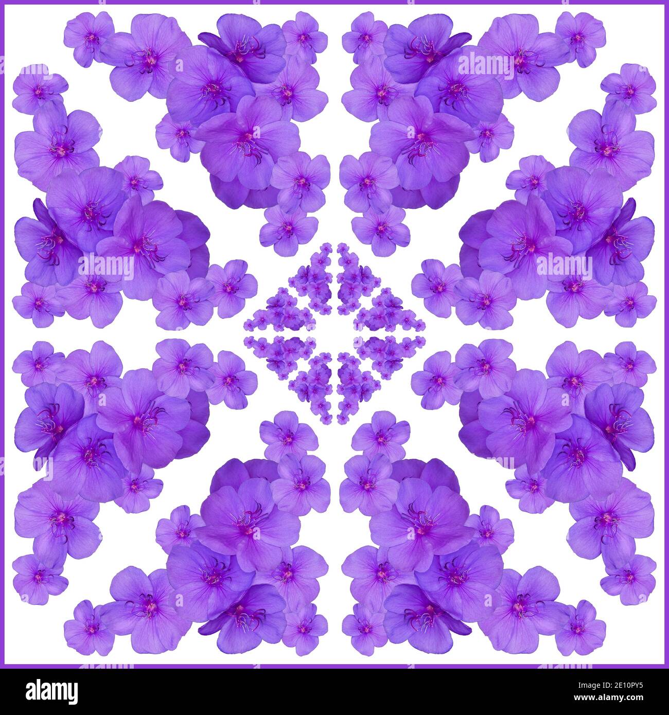 Kaleidoskop der Blumen Stockfoto