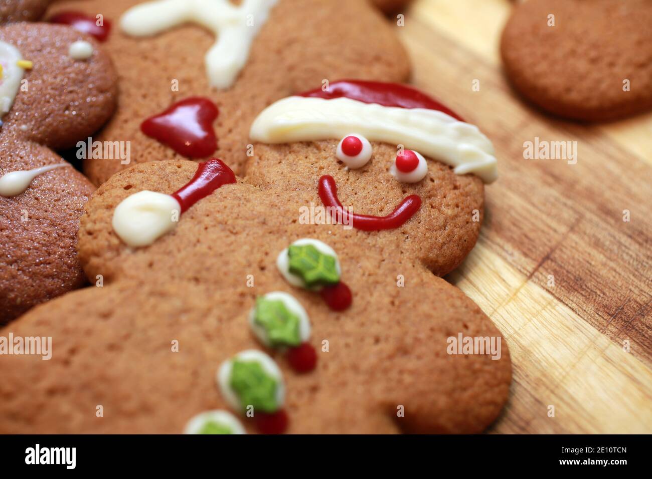 Lebkuchen Männer Kekse Stockfoto
