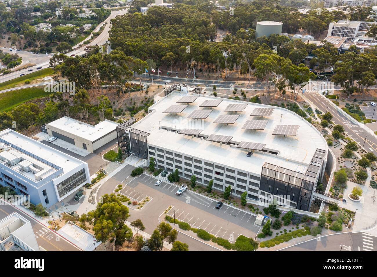 Osler Parking Structure, Smart Parking Lot, UC San Diego, UCSD, San Diego, CA, USA Stockfoto