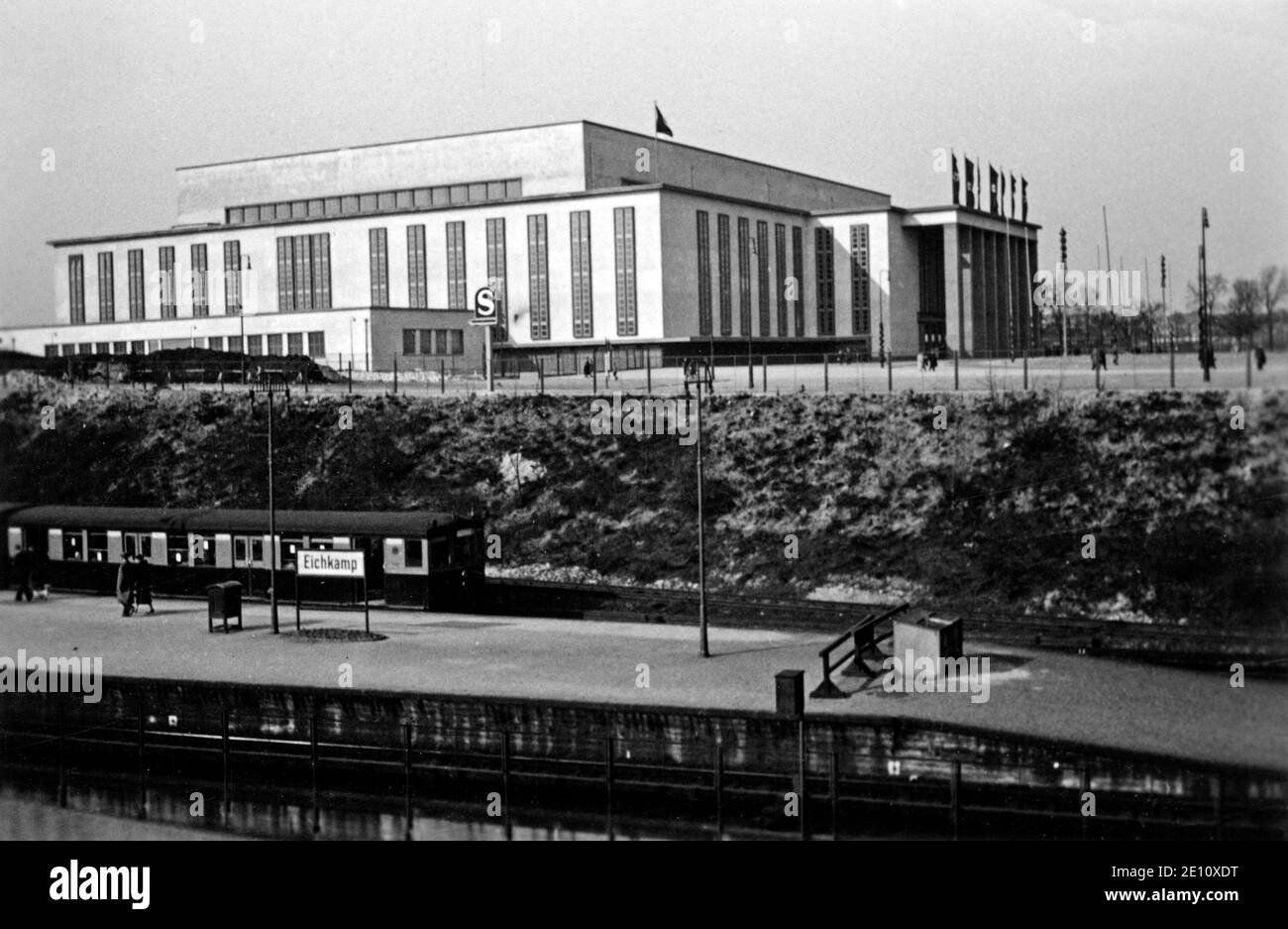 Deutschlandhalle kurz nach Fertigstellung, um 1936, Berlin, Deutschland Stockfoto