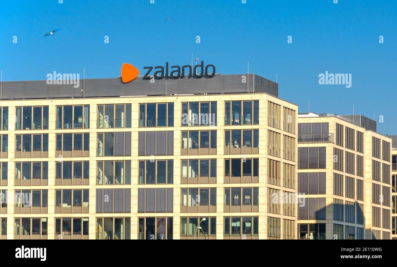 Januar-20-2019, Berlin, Deutschland Zalando Hauptsitz in Berlin Stockfoto