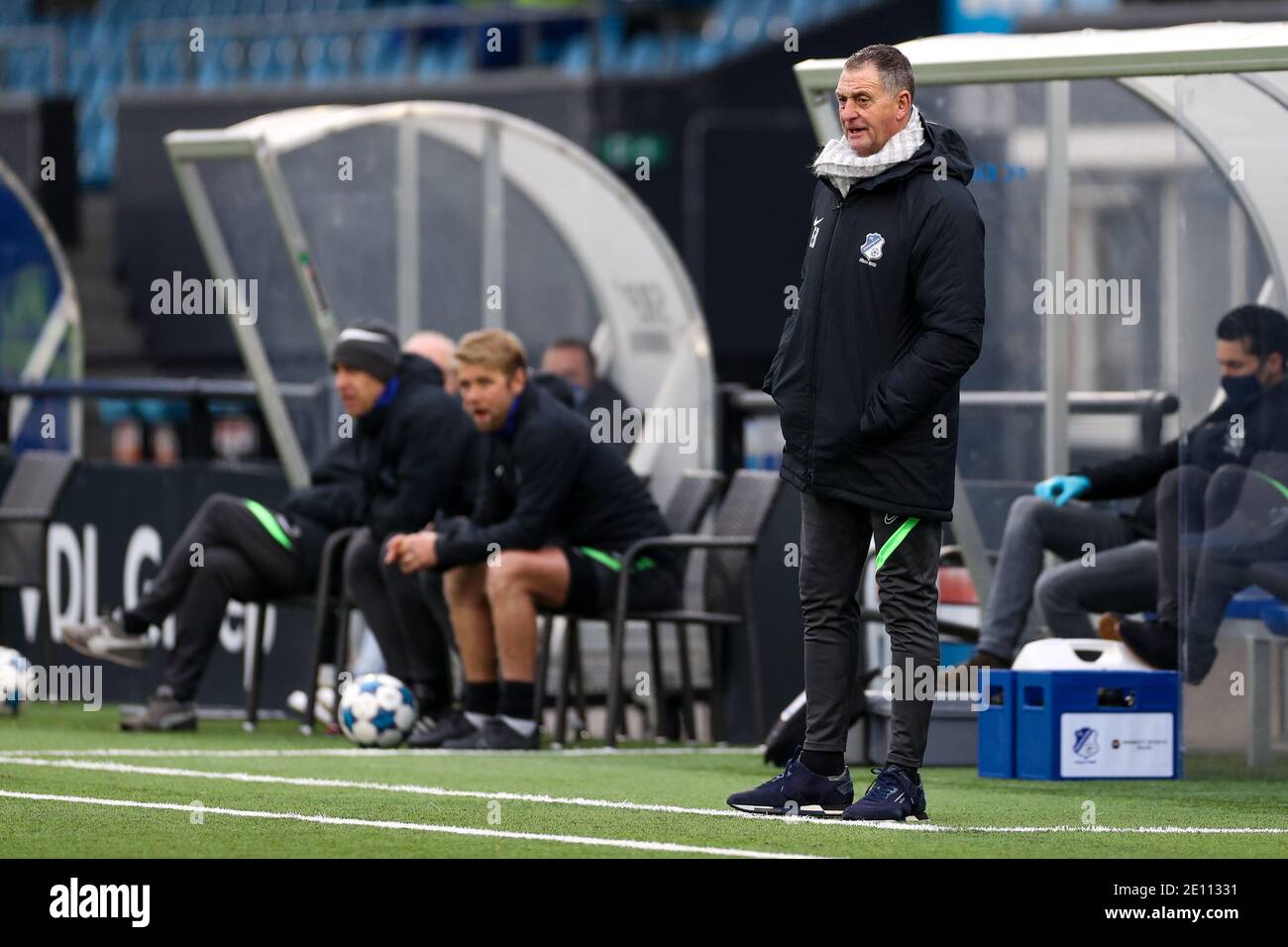 EINDHOVEN, NIEDERLANDE - 3. JANUAR: Ernie Brandts vom FC Eindhoven während des niederländischen Keukenkampioendivisie-Spiels zwischen FC Eindhoven und Cambuur am Jan Stockfoto