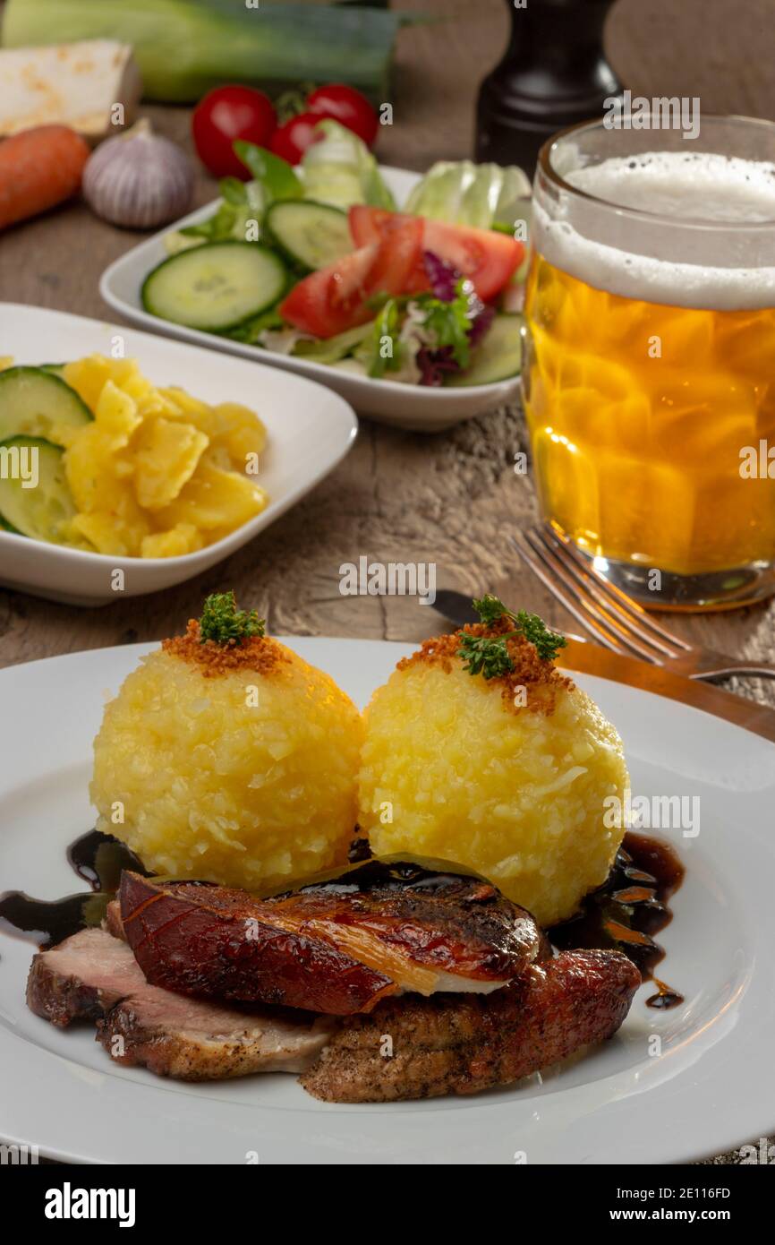 Gebratenes Schweinefleisch Stockfoto