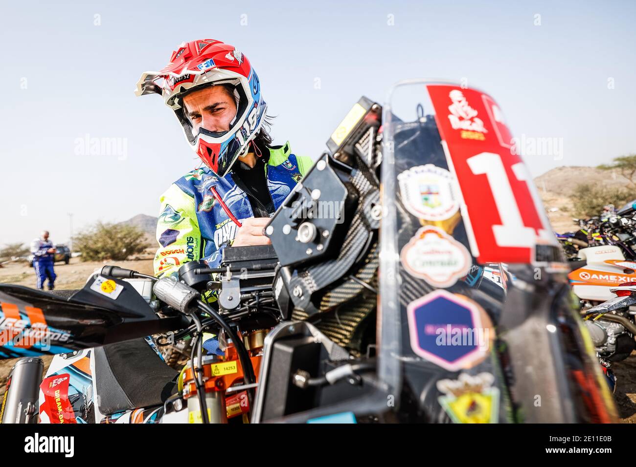 118 Bispo Alexandre (esp), KTM, Expresso Racing, Original von Motul, Moto, Bike, Portrait während der Dakar 2021as Prolo / LM Stockfoto