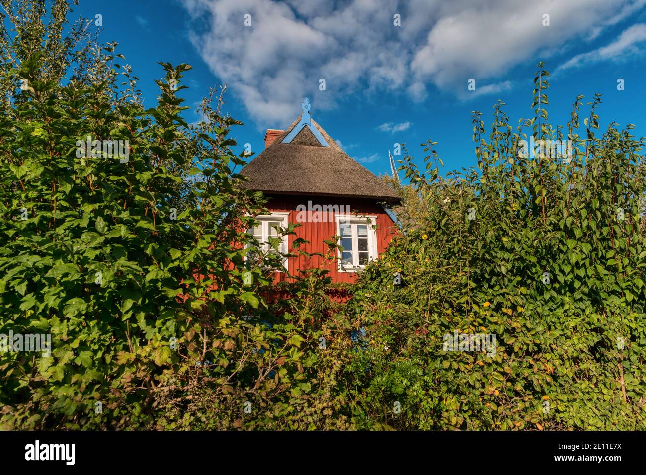 Haus In Ahrenshoop Auf Darss In Deutschland Stockfoto