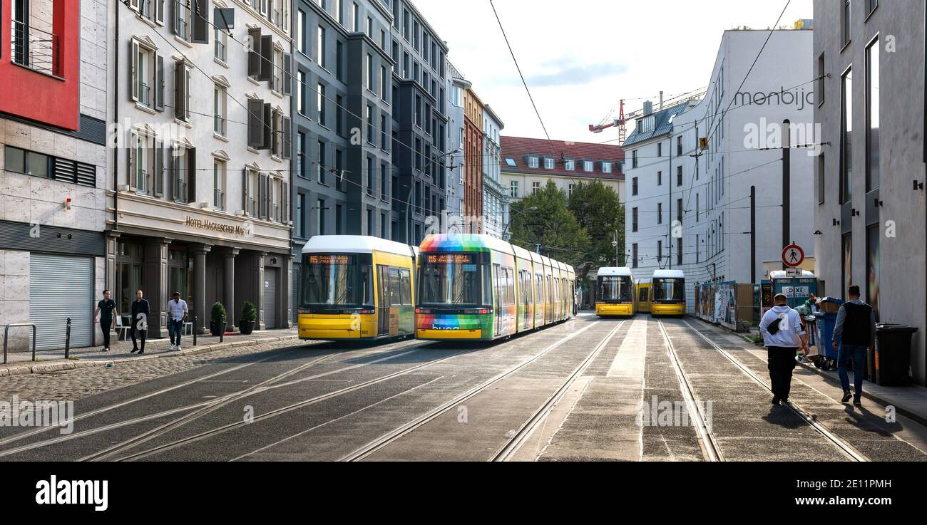 Straßenbahn In Berlin Stockfoto