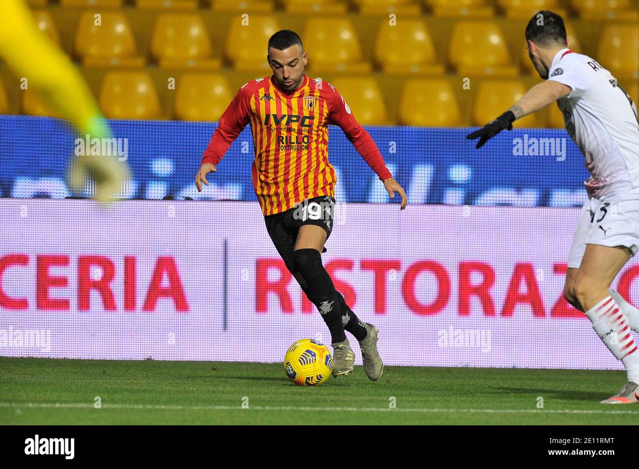 Benevento, Italien. Januar 2021. Roberto Insigne Spieler von Benevento, während des Spiels der italienischen Fußball-Liga Serie A zwischen Benevento gegen Mailand Endergebnis 0-2, Spiel im Ciro Vigorito Stadion in Bevento gespielt. Italien, Den 03. Januar 2021. (Foto von Vincenzo Izzo/Sipa USA) Quelle: SIPA USA/Alamy Live News Stockfoto