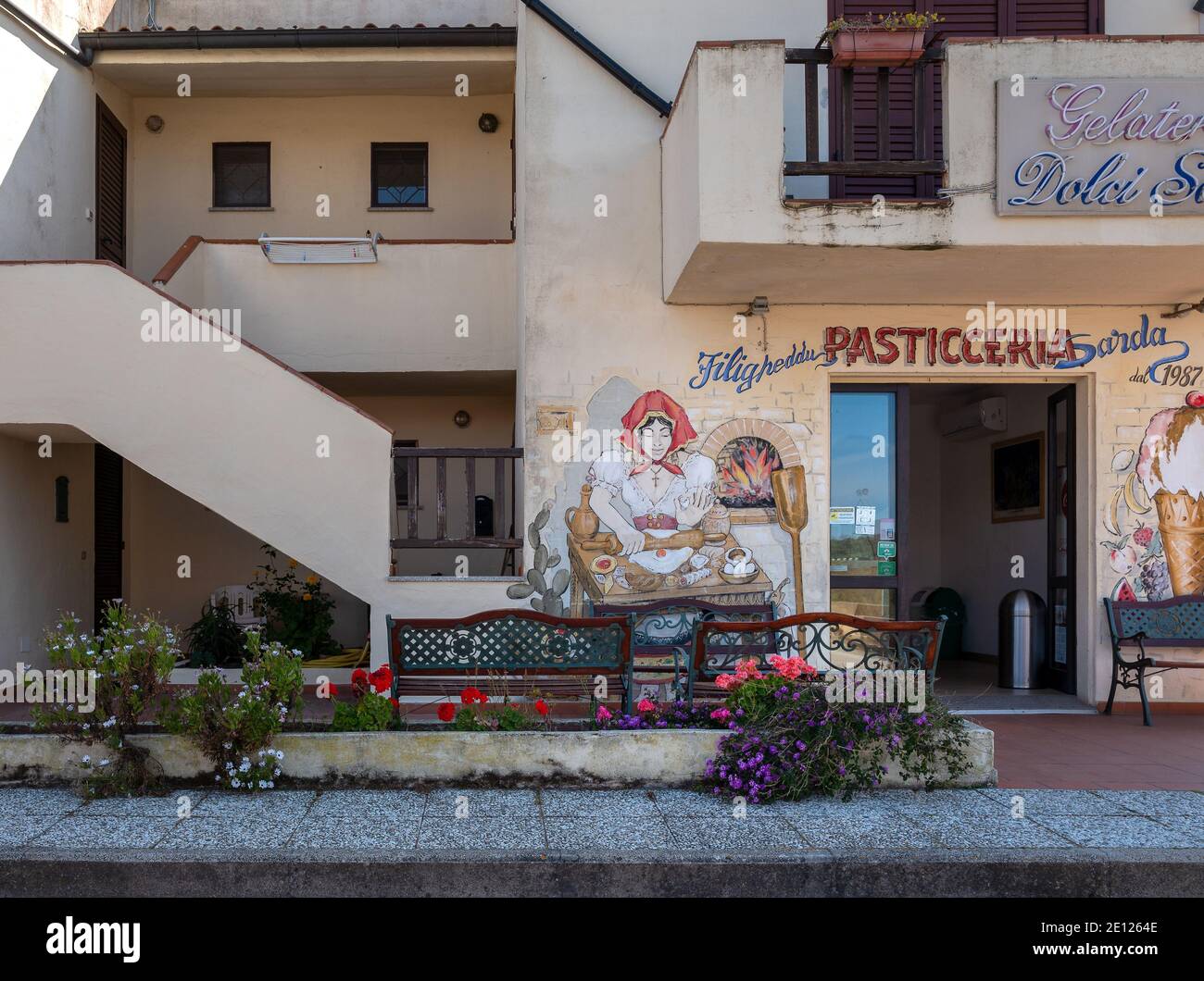 Bäckerei In Sardinien, Italien Stockfoto