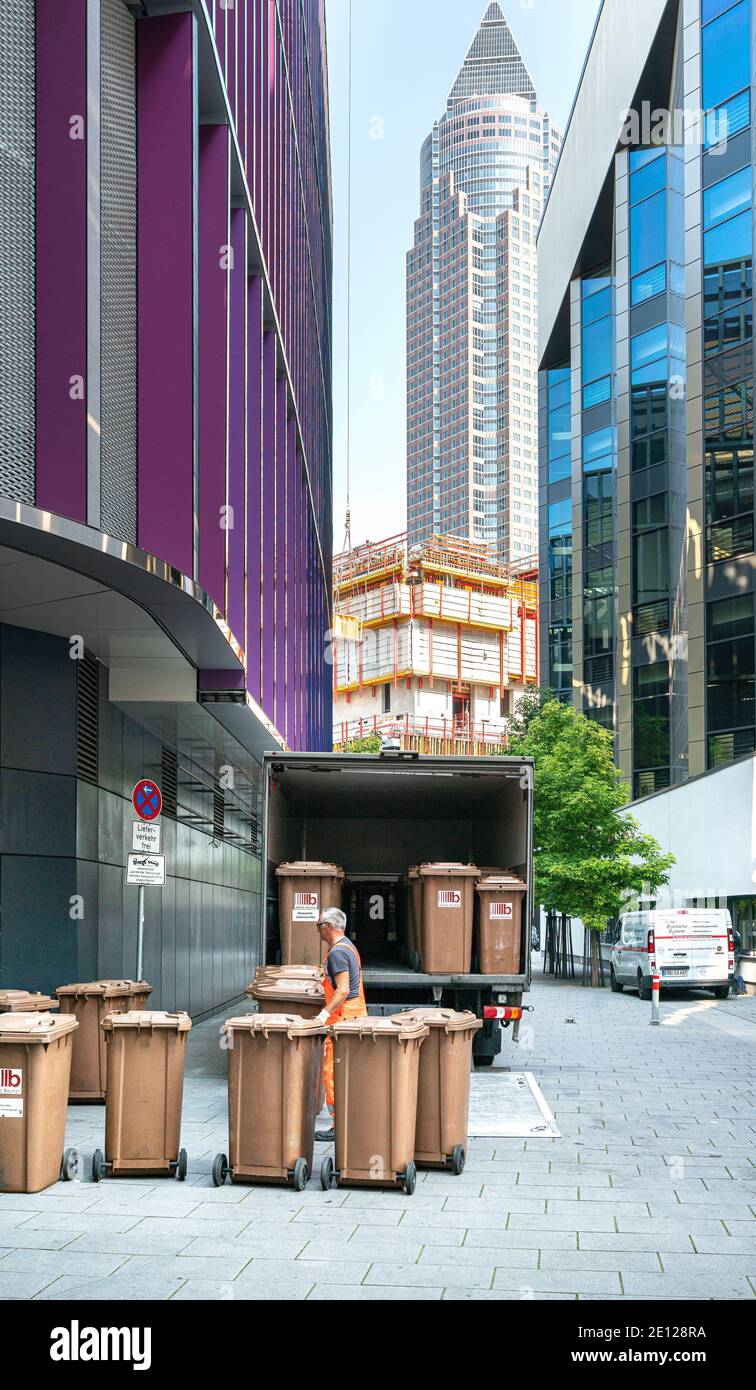Sammlung Von Gefährlichen Abfällen Stockfoto