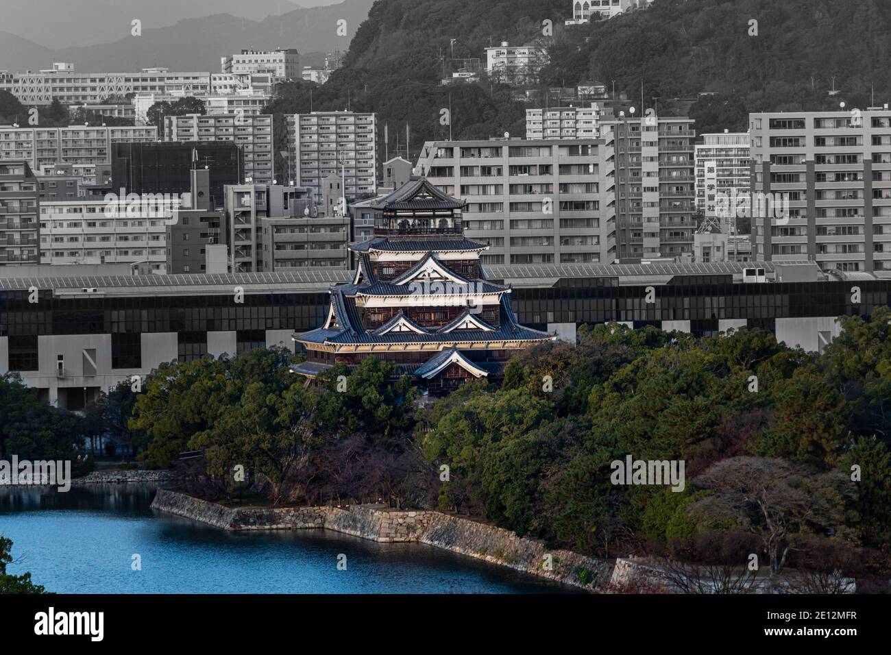 Blick Auf Hiroshima Japan City Stockfoto