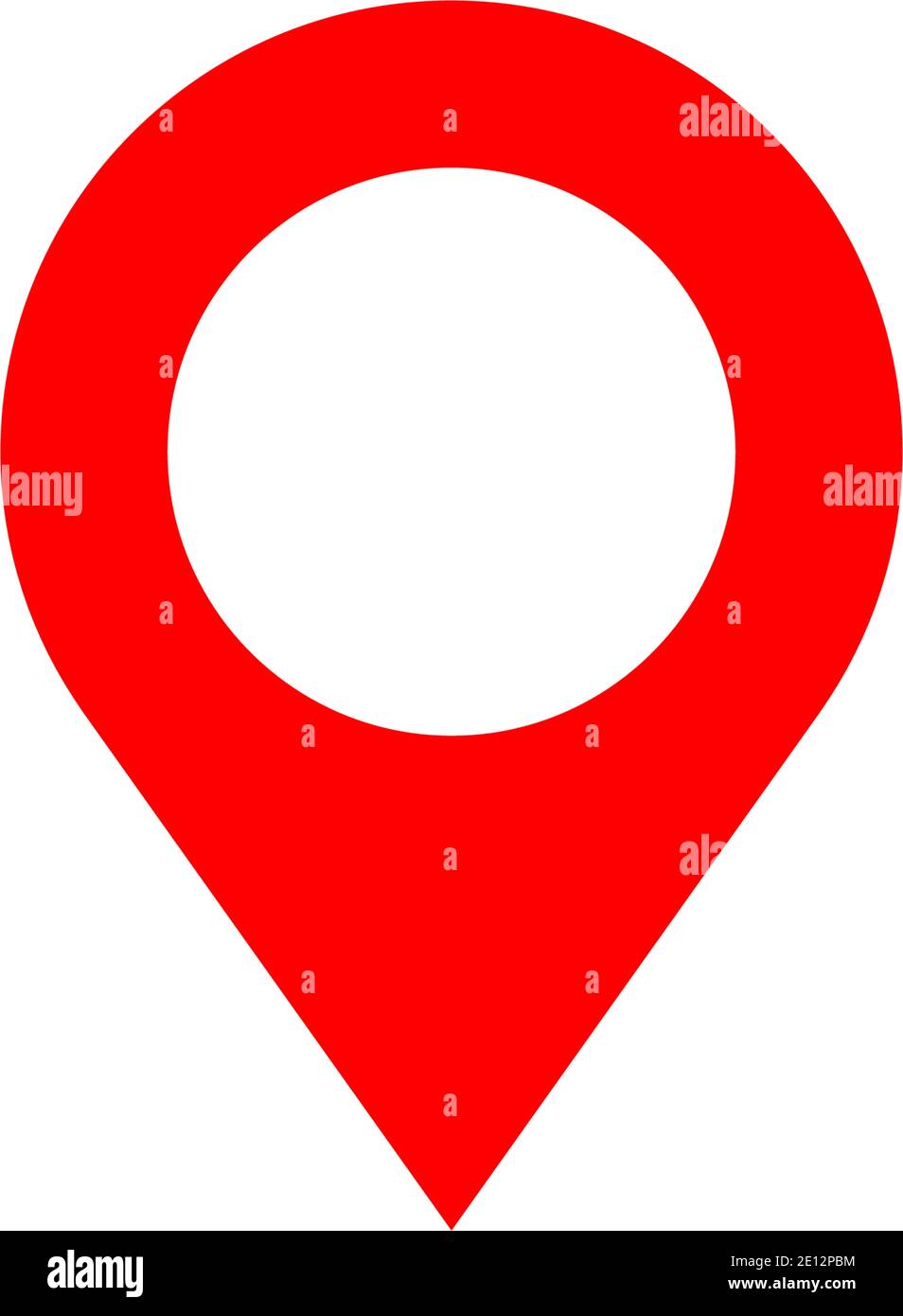 Symbol Für Die Karte Mit Der Pin-Punktlokalkarte Vektordarstellung Stock Vektor