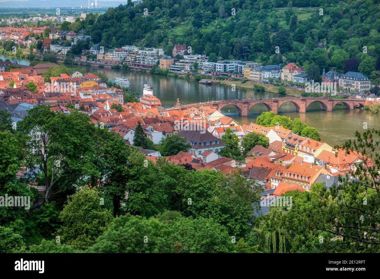 Stadtansicht Von Heidelberg In Deutschland Stockfoto