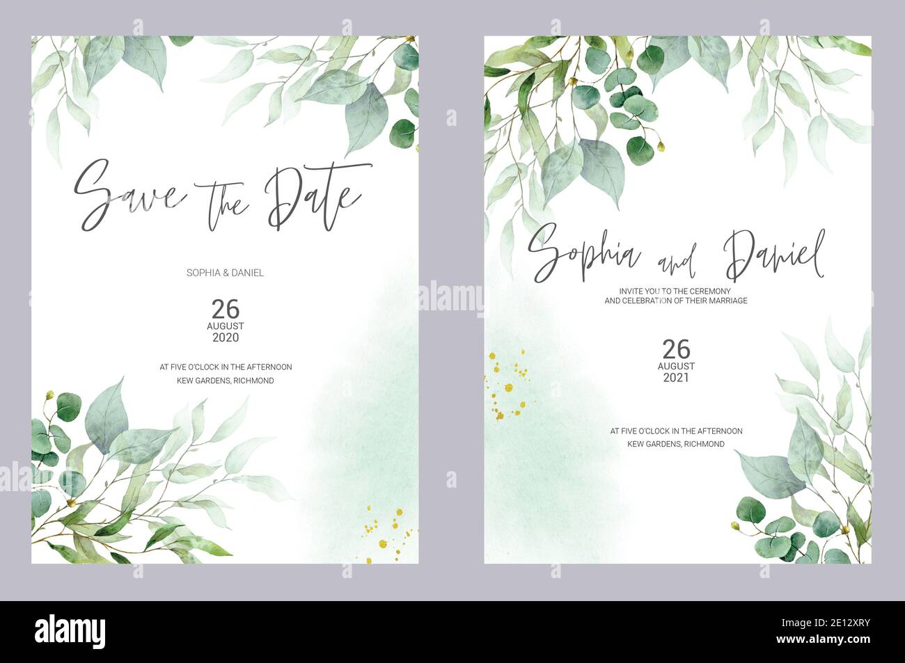 MillaSaw Hochzeitseinladungen Palmblatt Grün - 25 Stück Lasergeschnitten