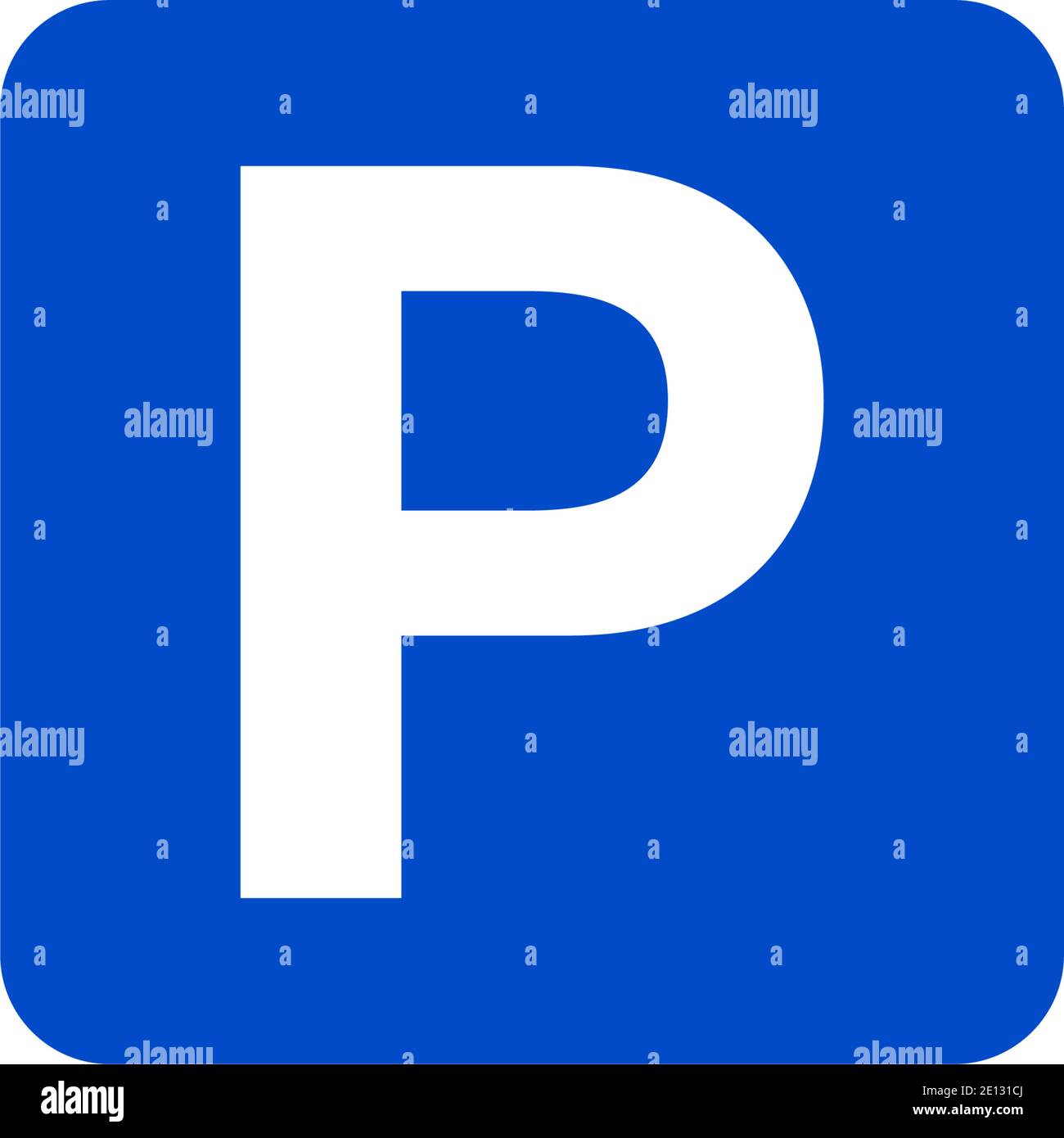 Blaues parkschild kaufen Alamy