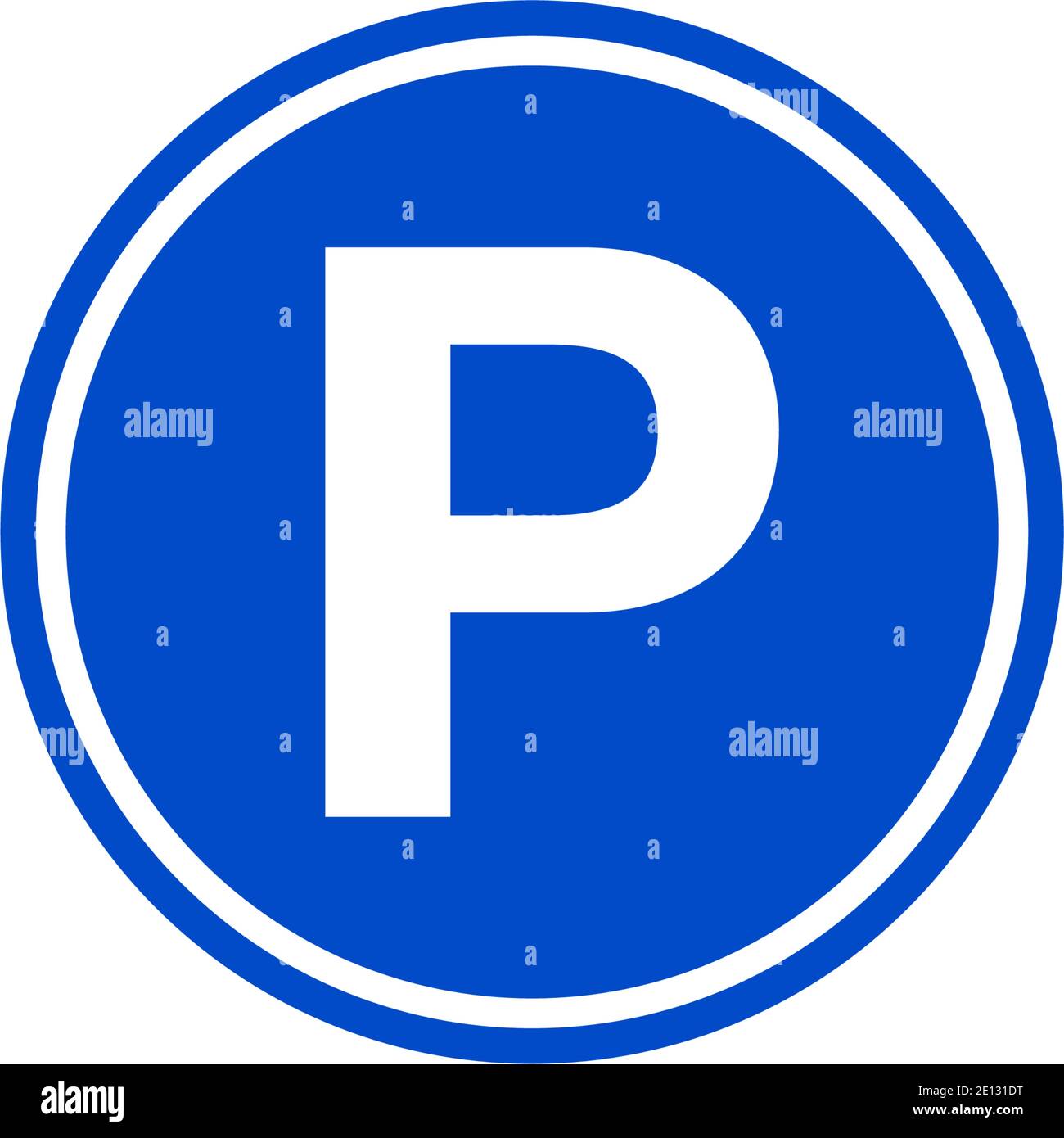 Blaues parkschild kaufen Alamy