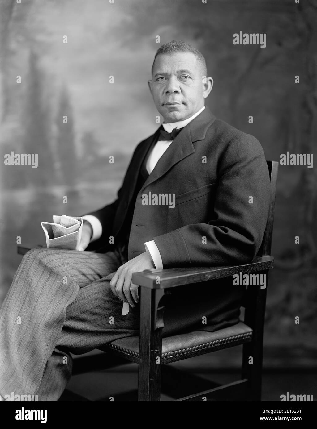 Booker T. Washington (1856-1915). Stockfoto
